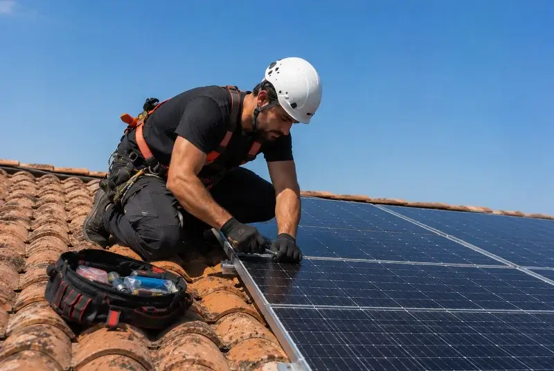 Maintenance et monitoring de panneaux solaires à Saint-Nolff